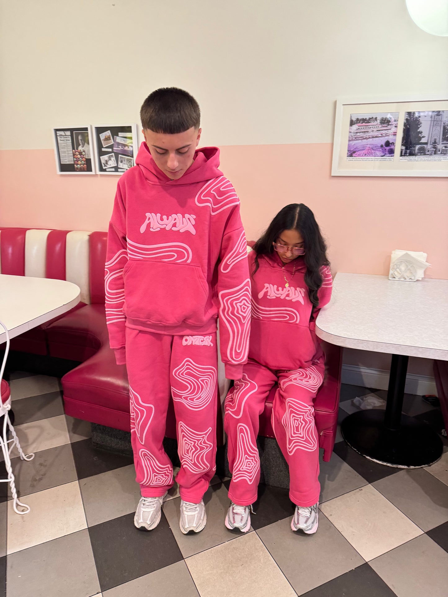 PINK SWAVE HOODIE